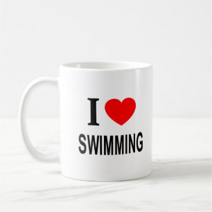 ICH ❤️ SCHWIMMEN I LIEBE SCHWIMMEN ICH HERZSCHWIMM KAFFEETASSE