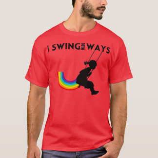 Ich schwinge beides Niedliche Geschenkidee T-Shirt