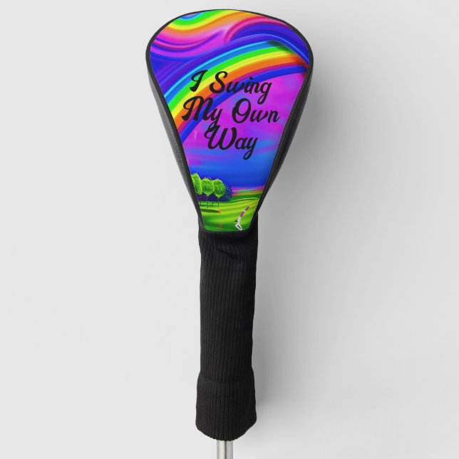 Ich schwinge selbst Golf Head Cover Headcover (Vorderseite)