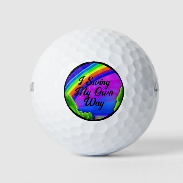 Ich schwinge selbst golfball (Vorderseite)