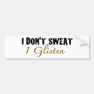 Ich schwitze nicht autoaufkleber