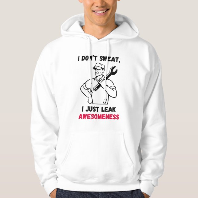 Ich schwitze nicht, ich lecke einfach Wahnsinn - L Hoodie (Vorderseite)