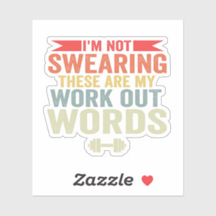 Ich schwöre nicht, dass das mein Trainingssymbol i Aufkleber