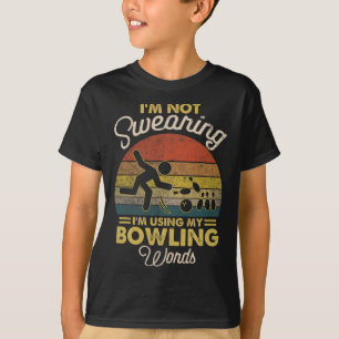 Ich schwöre nicht, dass ich meine Bowling-Wörter V T-Shirt