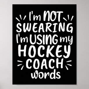 Ich schwöre nicht, dass ich meine Hockeytrainingsw Poster