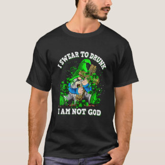 Ich schwöre zu Betrunkenem Gnome trinken Lover Hap T-Shirt