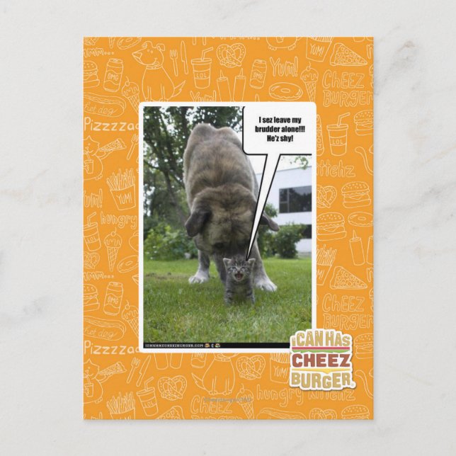 Ich seh, ich verließ meinen Bruder allein Postkarte (Vorderseite)