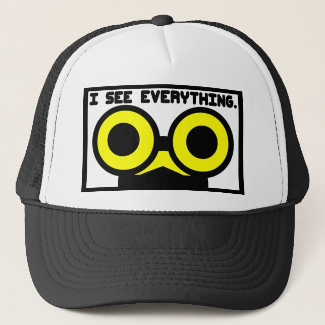 Ich sehe alles. Lebewesen Truckerkappe (Vorderseite)