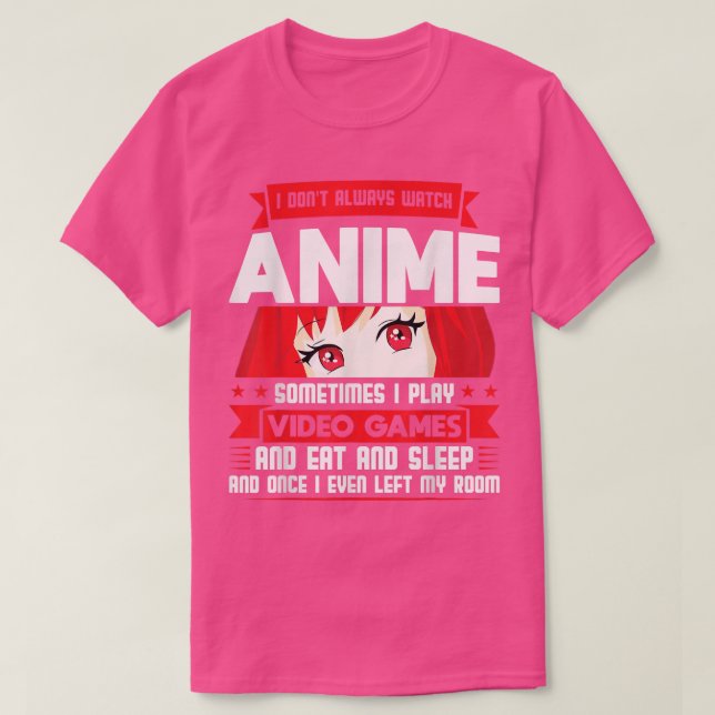 Ich sehe Anime & Play Video Games Anime T - Shirt (Design vorne)