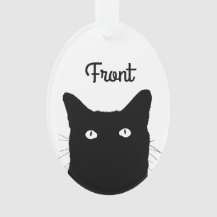 Ich sehe Cat Click to Personalize Ornament