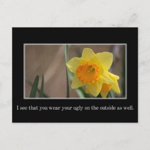 Ich sehe, dass dein hässlicher Geist innen und auß Postkarte