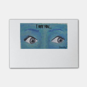 "Ich sehe, dass Sie" Post-Itanmerkungs-Notizblock Post-it Klebezettel