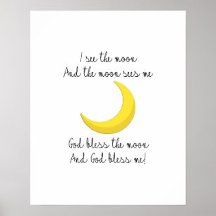 Ich sehe den Mond Poster