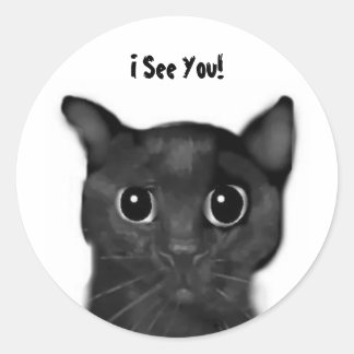 Ich sehe dich! Jin-Jin Black Cat Sticker