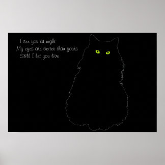 Ich sehe dich nachts, als ich dich Ließ Poster