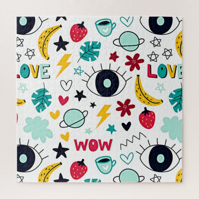 Ich sehe dich, verrückte Dazy-Design Puzzle (Vertikal)