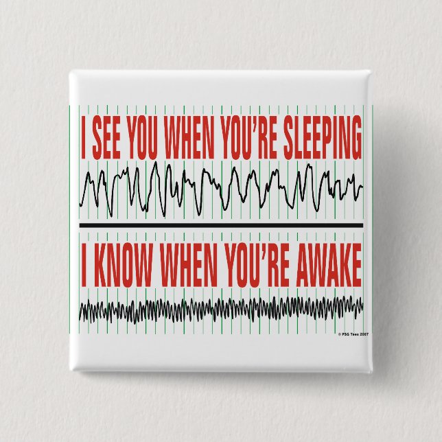 Ich sehe dich, wenn du schlägst.. Button (Vorderseite)