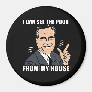 Ich sehe die Armen aus meinem Haus Magnet