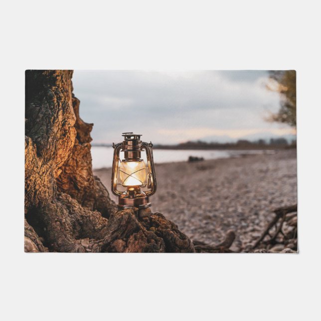 Ich sehe die Lichtleuchte am Meer Fußmatte (Vorderseite)