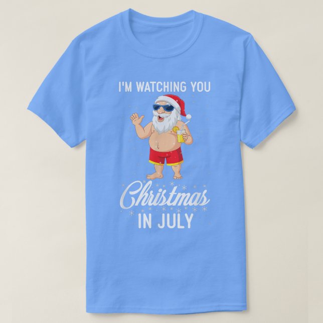 Ich sehe dir Weihnachten im Juli Sommer Vac T-Shirt (Design vorne)