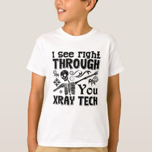 Ich sehe direkt durch Sie die Röntgentechnologie T-Shirt