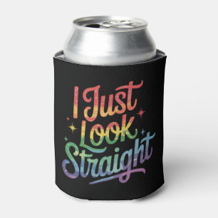 Ich sehe einfach straight Gay Regenbogen LGBTQ Sto Dosenkühler