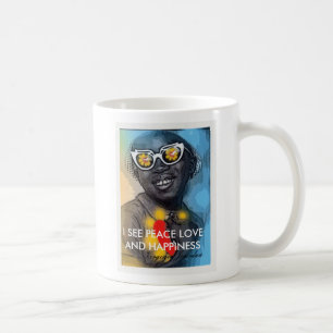 ICH SEHE FRIEDENSLiebe-GLÜCK-TASSE Tasse