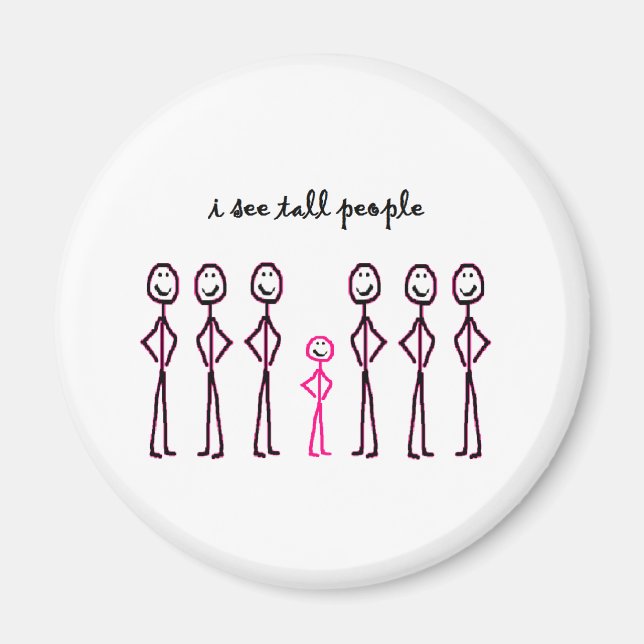 Ich sehe große Leute Magnet (Vorne)