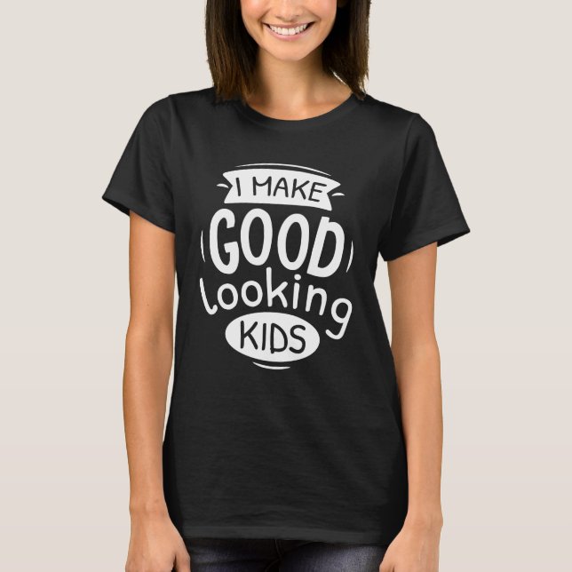 Ich sehe gut aus Kindern T-Shirt (Vorderseite)