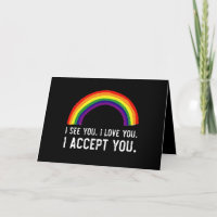 Ich sehe, ich Liebe Sie ich akzeptiere Sie Gay Pri