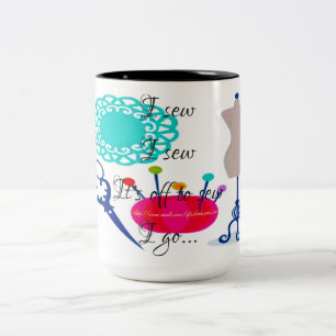 ICH SEHE..ICH SEHE..ES IST AUS, UM ZU SEHEN, WIE I ZWEIFARBIGE TASSE