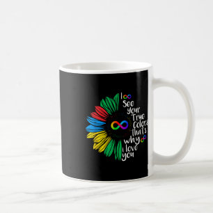 Ich sehe Ihre wahre Farbe Unendlichkeit Regenbogen Kaffeetasse