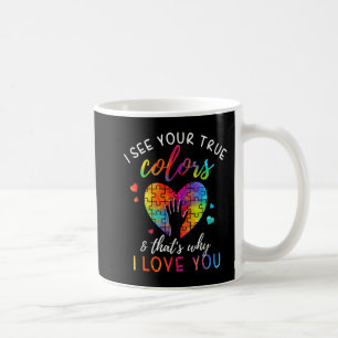 Ich sehe Ihre wahren Farben, Puzzle Welt Autismus Kaffeetasse