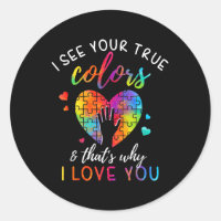 Ich sehe Ihre wahren Farben, Puzzle Welt Autismus