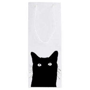 Ich sehe Katze zu klicken, um eine Geschenktüte Für Weinflaschen