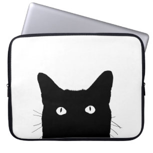 Ich sehe Katze zu klicken, um eine Laptopschutzhülle