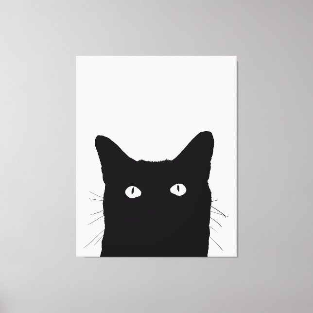 Ich sehe Katze zu klicken, um Ihren Farbdekor Leinwanddruck (Vorderseite)