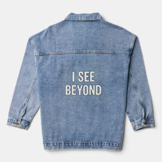 ICH SEHE MEHR — Spirituell Erwachtes Drittes Auge  Jeansjacke