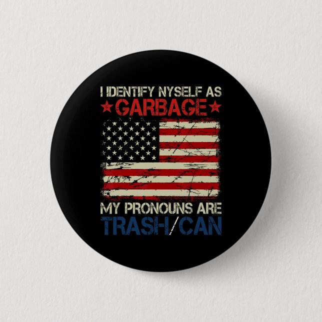 Ich sehe mich als Müllberater für Trump Button (Vorderseite)