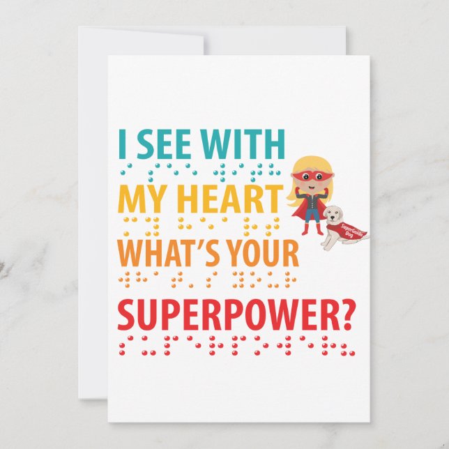 Ich sehe mit meinem Herz Mädchen - Blindheit Blind (Vorderseite)