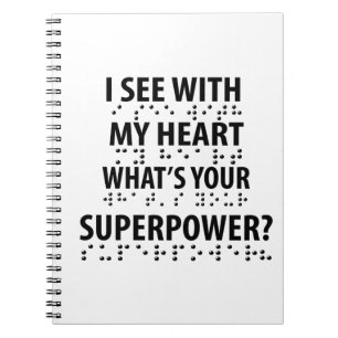 Ich sehe mit meinem Herzen - Blindheit Blindheit B Notizblock