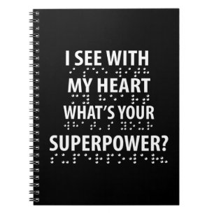 Ich sehe mit meinem Herzen - Blindheit Blindheit B Notizblock