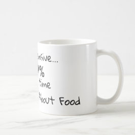 Ich sehe nachdenklich aus Lustiger Foodie-Spruch Kaffeetasse