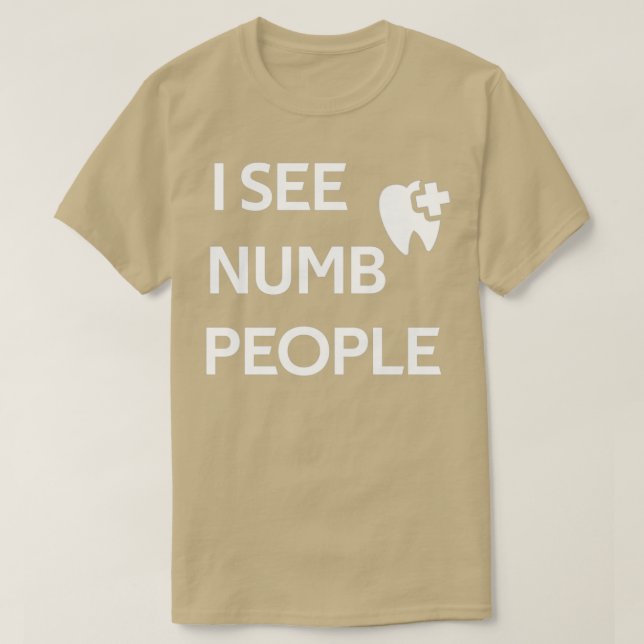Ich sehe Nummernmenschen T-Shirt (Design vorne)