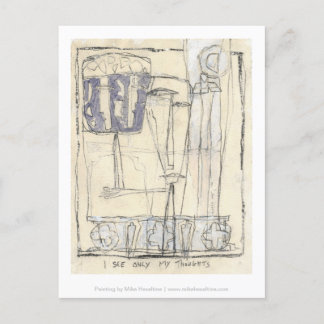 Ich sehe nur meine Gedanken Postkarte