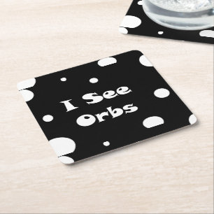 Ich sehe Orbs-paper-Untersetzer Rechteckiger Pappuntersetzer