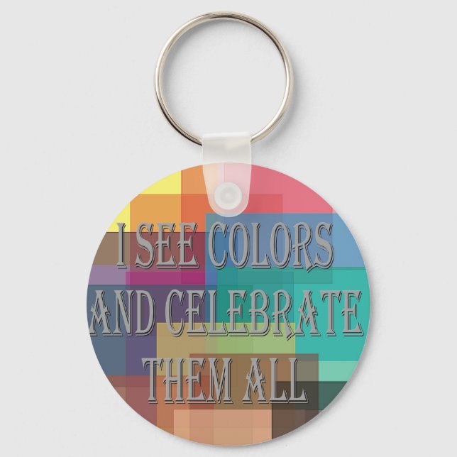 Ich sehe Schlüsselanhänger Colors (Vorderseite)
