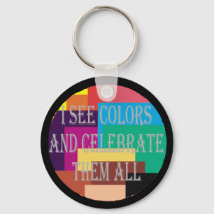 Ich sehe Schlüsselanhänger Colors