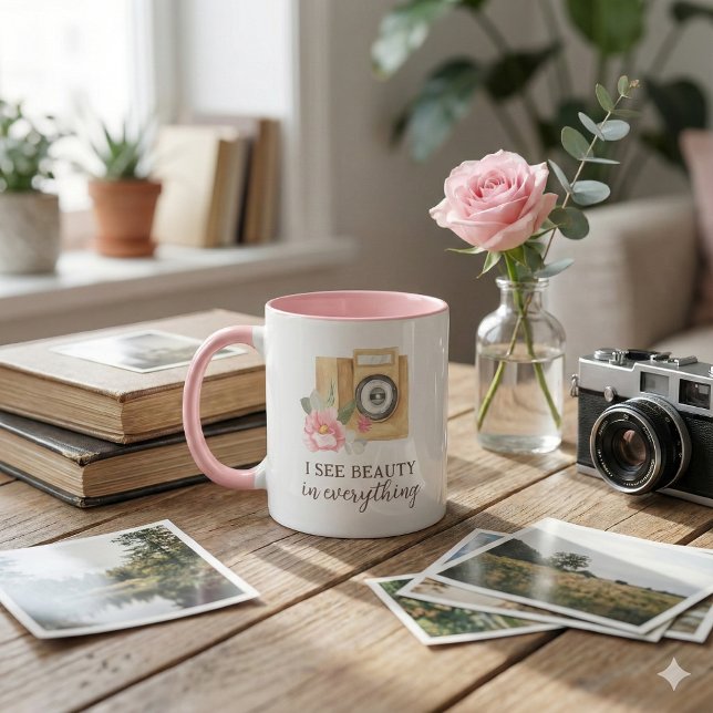 Ich sehe Schönheit in allem Fotografen Tasse (Encourage others to see the beauty in everything with this beautiful photographer mug! )