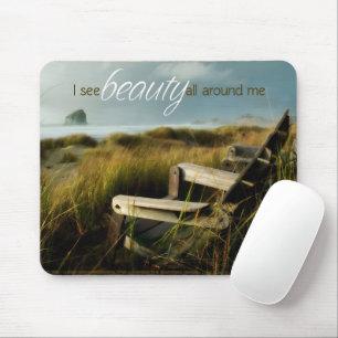 "Ich sehe Schönheit" Motivation Affirmation Mousepad